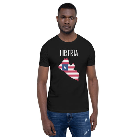 Short-Sleeve Unisex T-Shirt-LIBERIA
