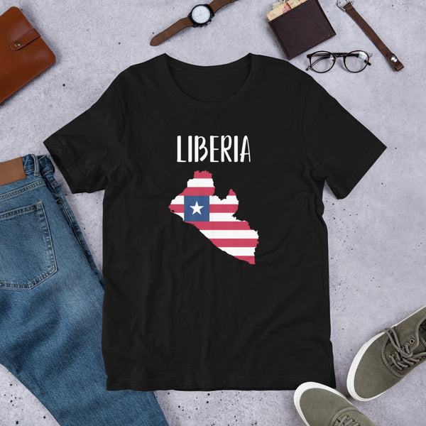 Short-Sleeve Unisex T-Shirt-LIBERIA