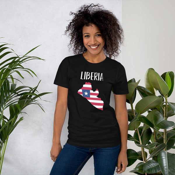 Short-Sleeve Unisex T-Shirt-LIBERIA
