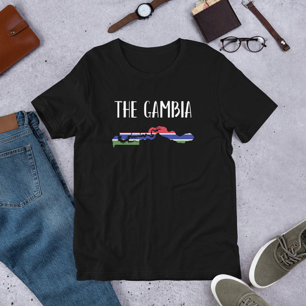 Short-Sleeve Unisex T-Shirt-THE GAMBIA